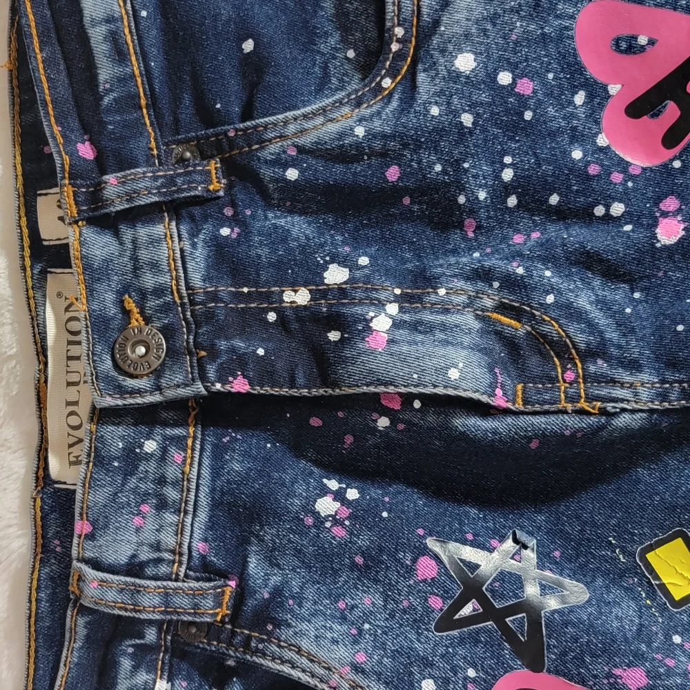 Evolution in Design Girls Blue Jeans Stretch Size 16 Girl Regular Length - Picture 5 of 9